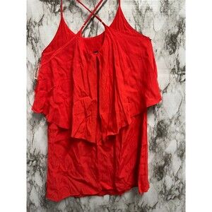 Forever 21 NWOT  spaghetti red dress‎ short knee length  Size S